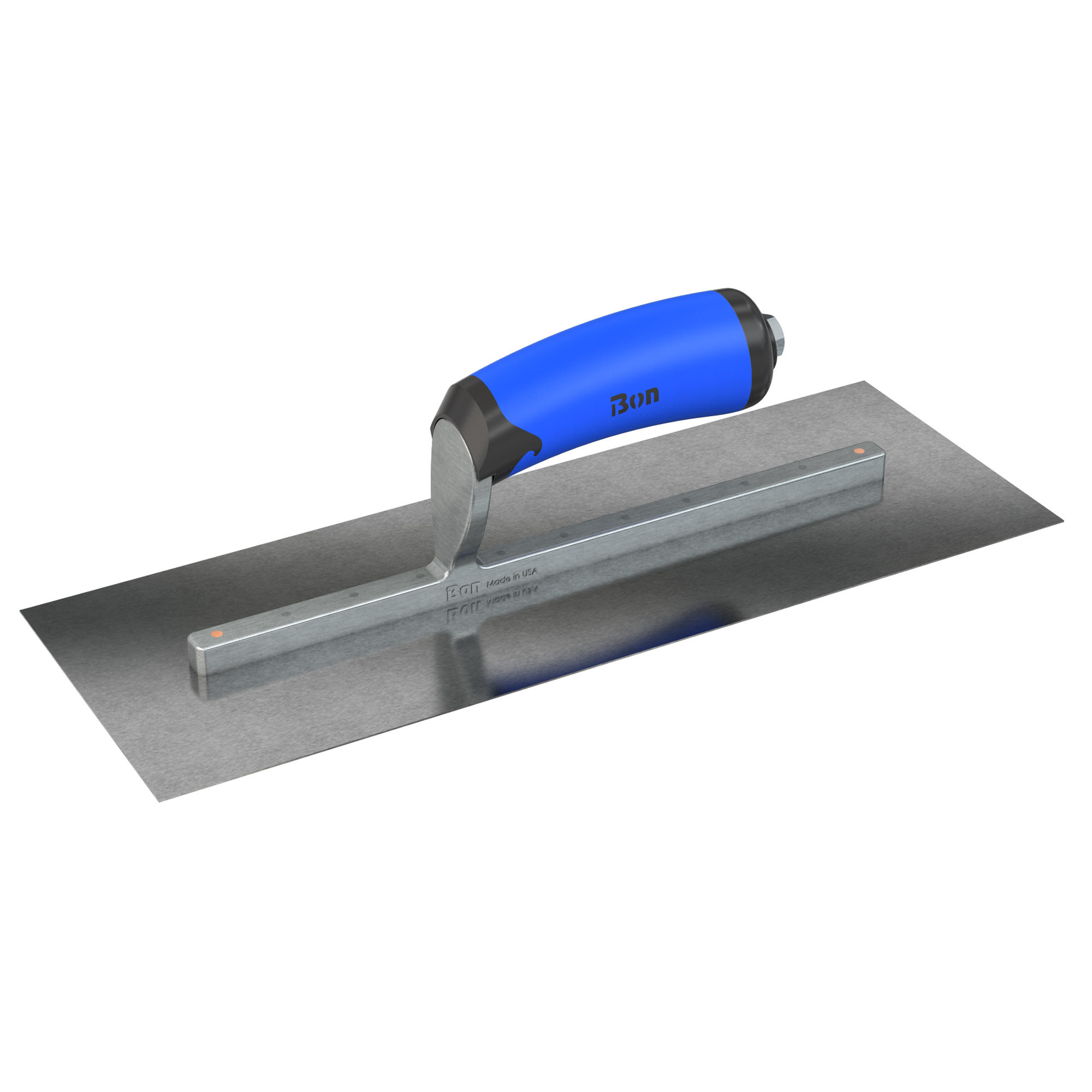 Bon Steel City, Fin. Trowel - Sq. - CarSteel - 14 x 5 - CMFT Grip, Blade Material Carbon Steel, Blade Length 14 in, Blade Width 5 in, Model# 67-232